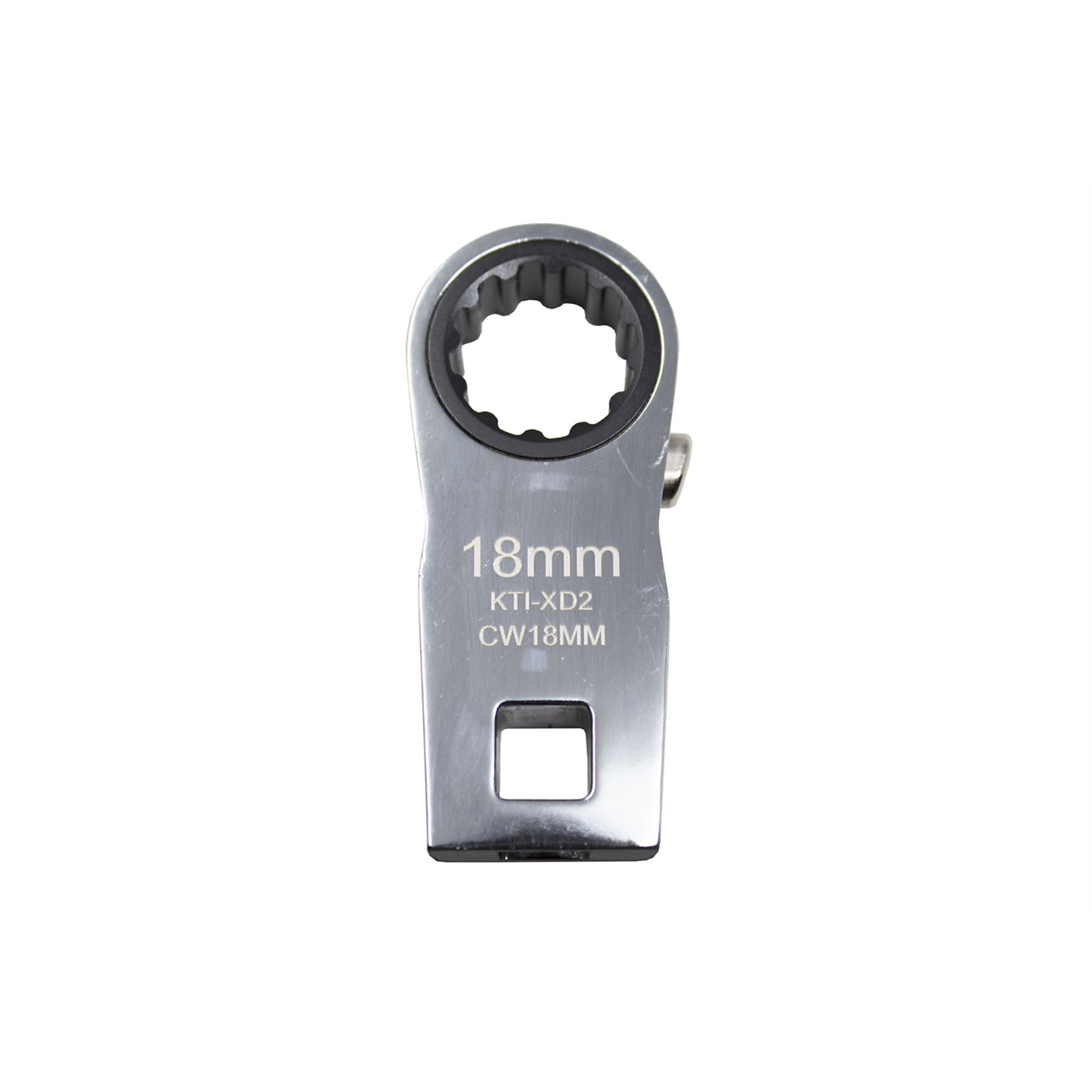 Ratcheting Wrench — 18mm, 3/8in. Drive, Model# KTIXD2CW18MM